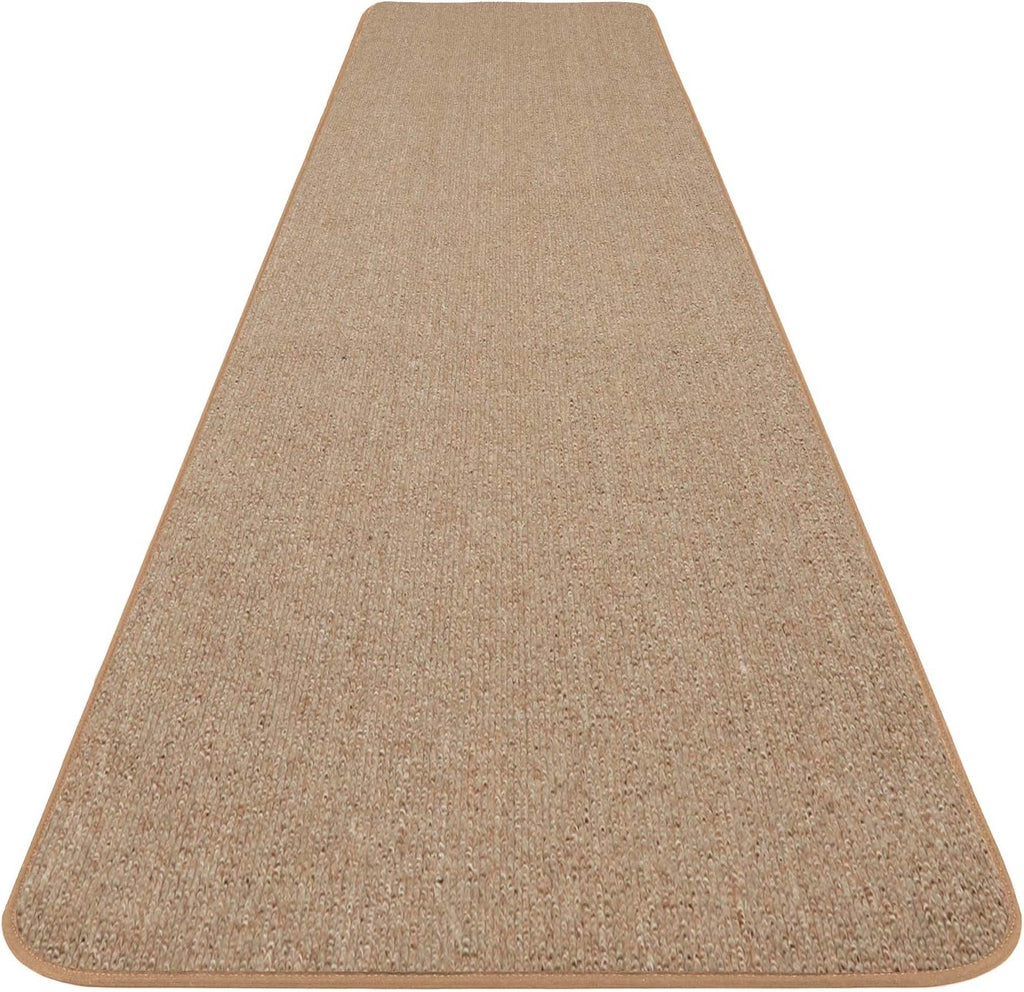 Skid-Resistant Carpet Runner Pebble Beige 12 Feet X 27 Inches K38182