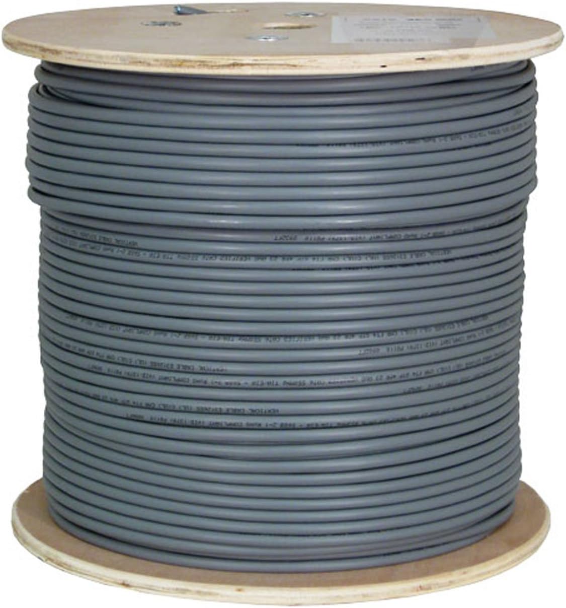 Cat6A UTP 23AWG Solid Bare Copper PVC 1000ft Blue Ethernet Cable U821996