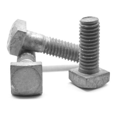 3/8 inch-16 x 4 inch Square Head Machine Bolt Low Carbon Steel Hot Dip Galvanized E9686