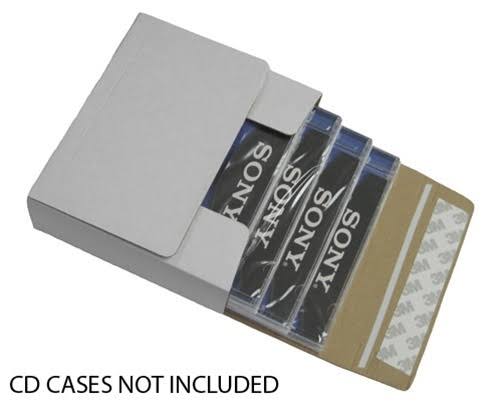 100 CD Cardboard Box Self Seal Mailers B955