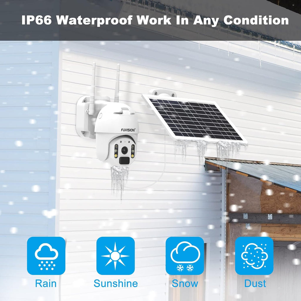 Solar Powered Wireless Security Camera with 8W Panel K939205