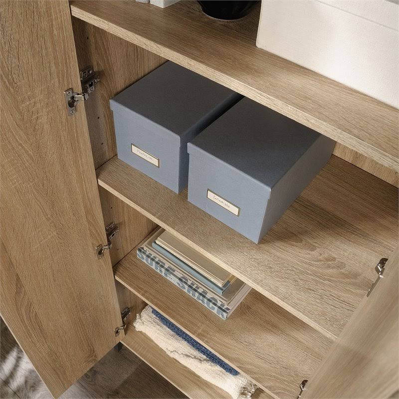 Tall Wood Storage Cabinet J381370