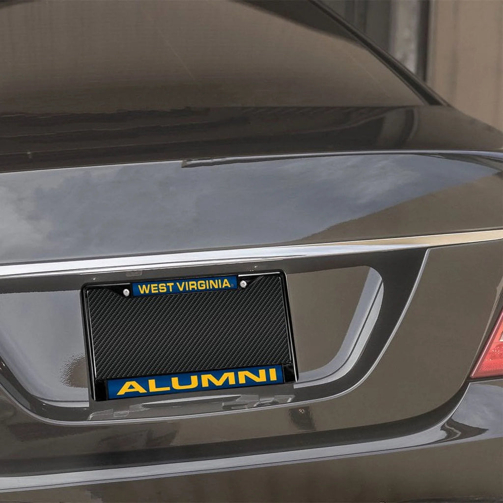 Black Metal Set of 2 License Plate Frames Q236310