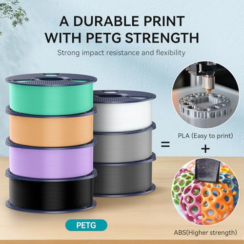 PETG Filament 1.75mm 2kg Black+Black Bundle N2050