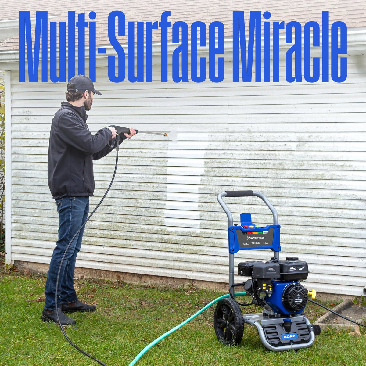 2700-PSI 2.3-GPM Gas Pressure Washer with 4 Nozzles K81391