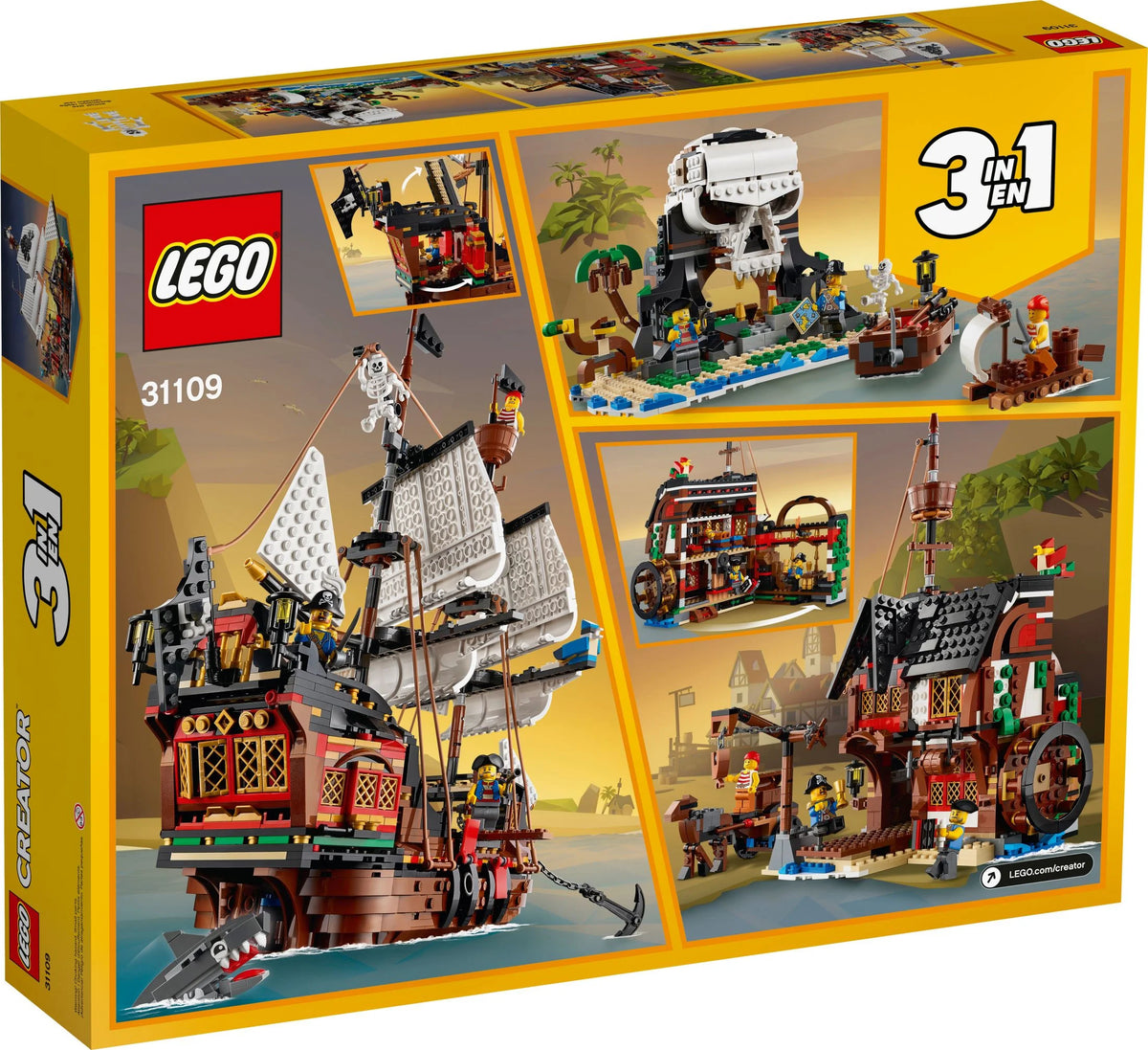 3 in 1 Pirate Ship Building Set S954240