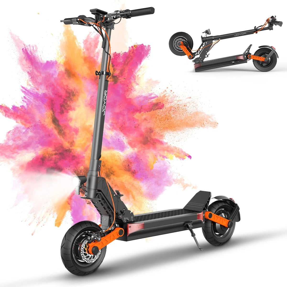 Dual Motor Electric Scooter, 2000W Up to 37 MPH & 50 Miles Ranges, 10 Off-Road Tires G750287