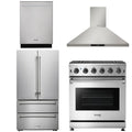 30 Gas Range, Range Hood, Refrigerator, Dishwasher P13587