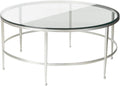 Antique Gold Glass Cocktail Table C798154