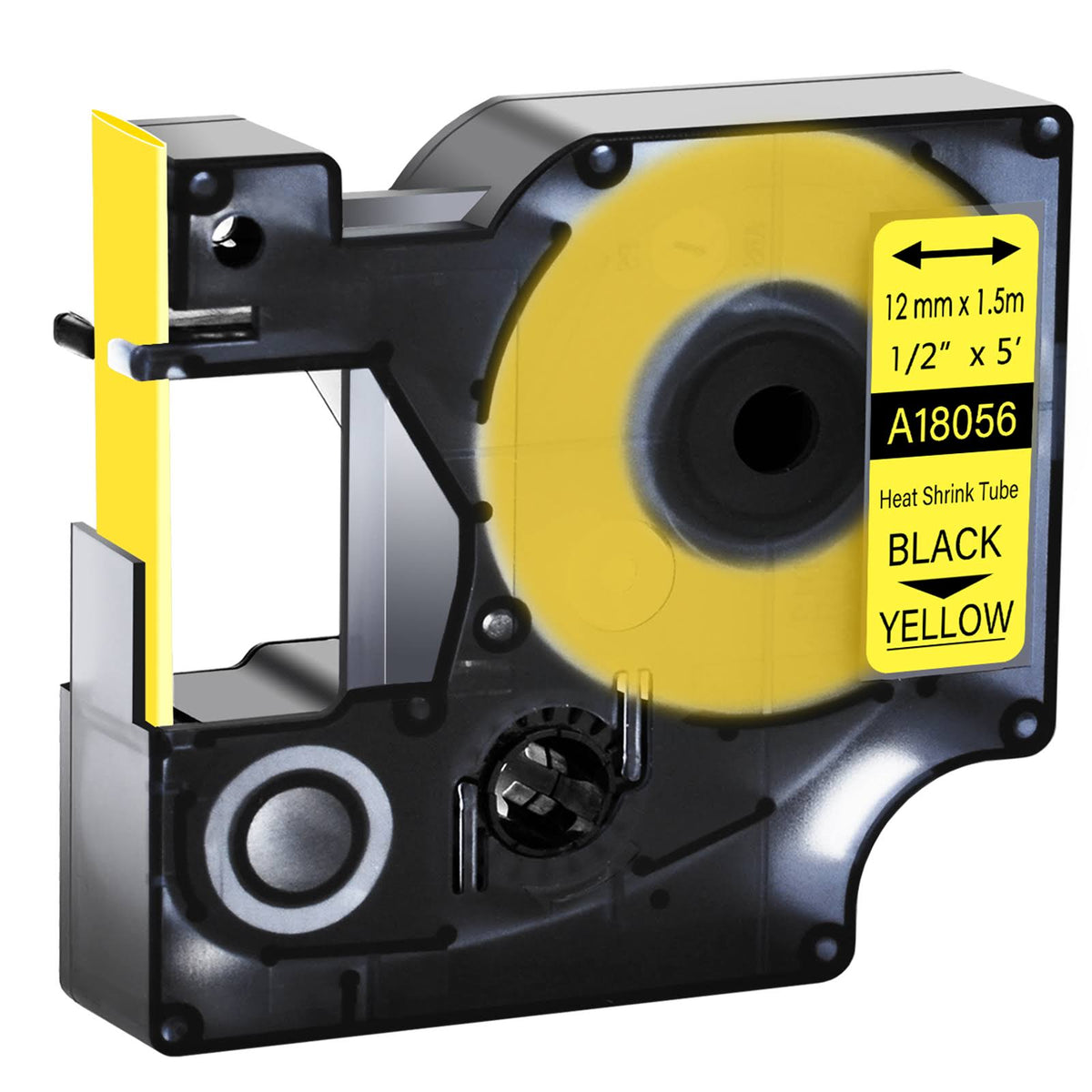 20pk Black on Yellow Heat Shrink Tubes I57444