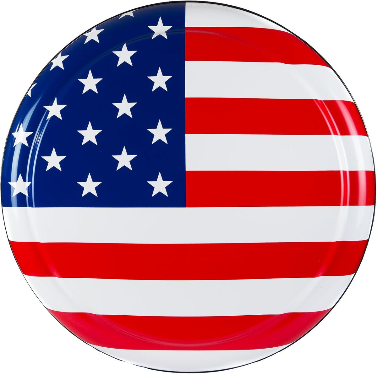 Rigid Tire Cover with American Flag O349673