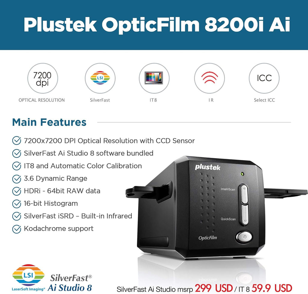 35mm Film & Slides Scanner 7200 dpi W2938