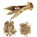 200 PCS Zinc Plated Steel Self-Drilling Drywall Anchors Q361306