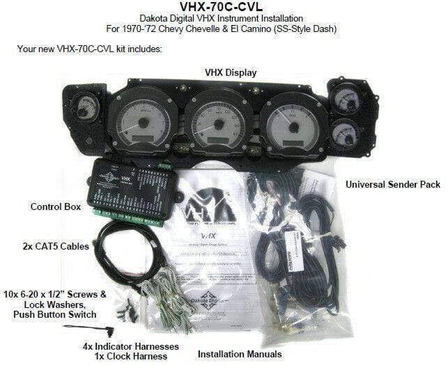 1970-72 Chevy Chevelle SS El Camino Analog Gauges P51609