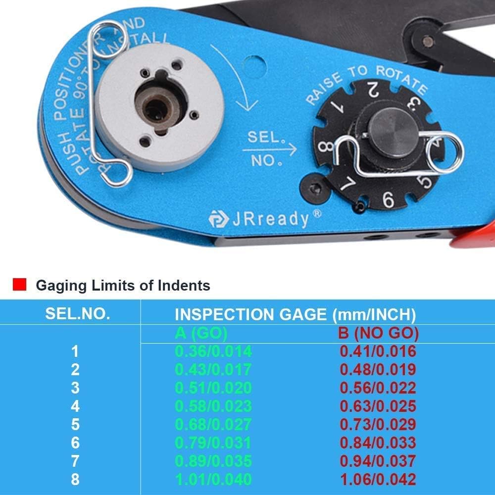 Aviation Hand Crimp Tools Wire Cable Pin Socket Crimper 20-32AWG S8425