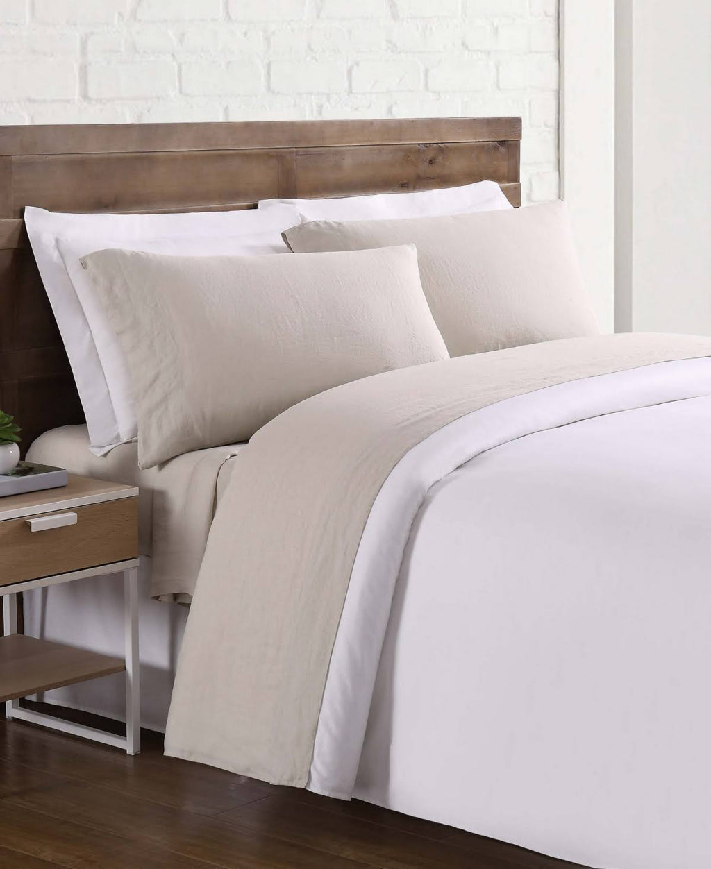 California King Flax Linen Sheet Set P9151