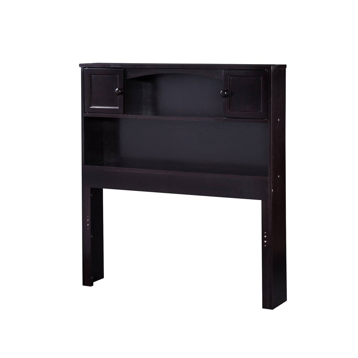 Twin Espresso Bookcase Headboard P38455
