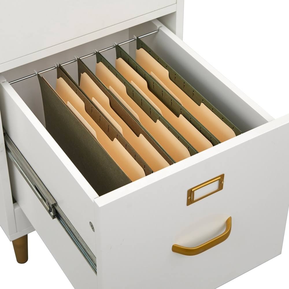White 2-Drawer File Cabinet L98028