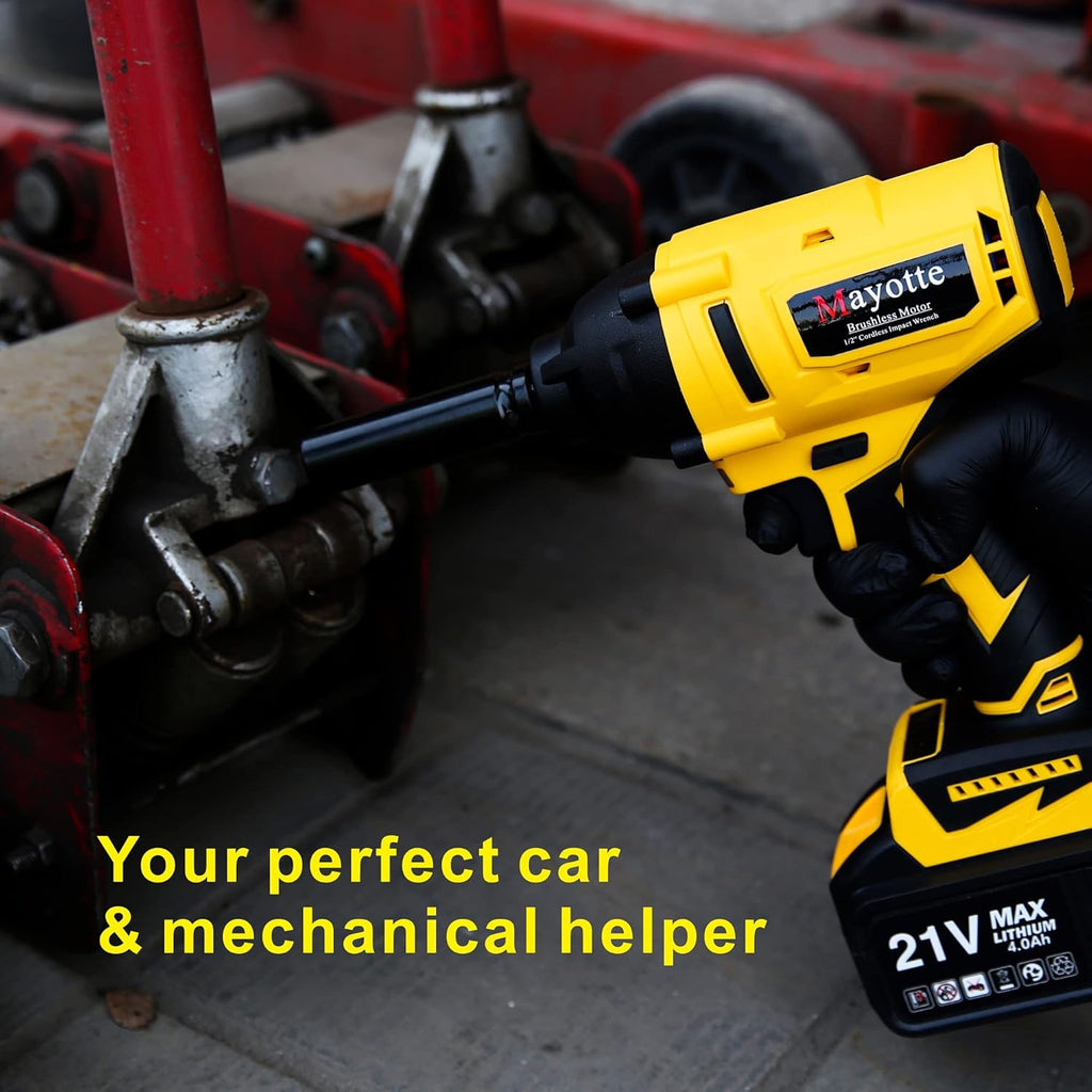 Cordless Brushless 1/2 inch Impact Wrench Kit 21V 460 Ft-lbs G782