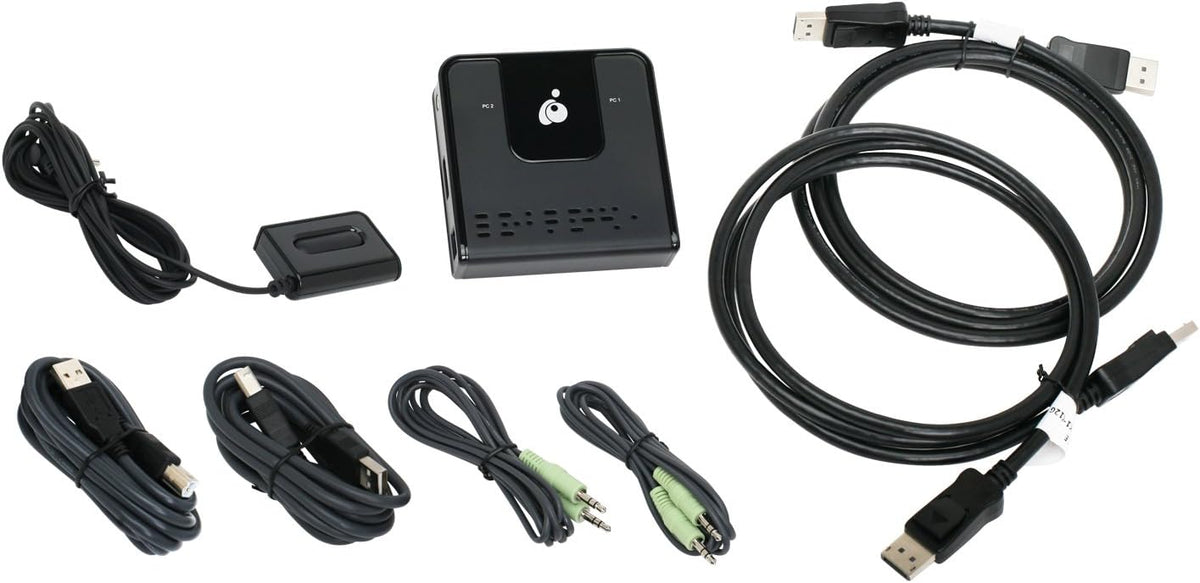 2-Port 4K DisplayPort KVM with Cables P719644