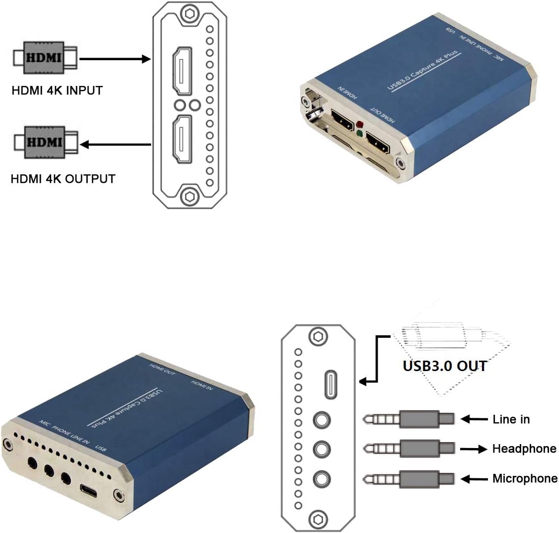 SDI to USB3.0 Video Capture 1080P 60fps H784822