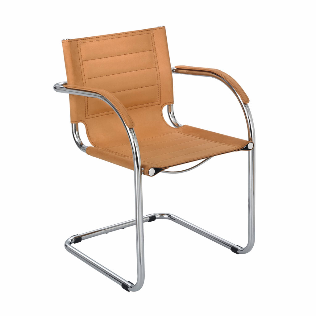 Camel Microfiber Guest Chair K252