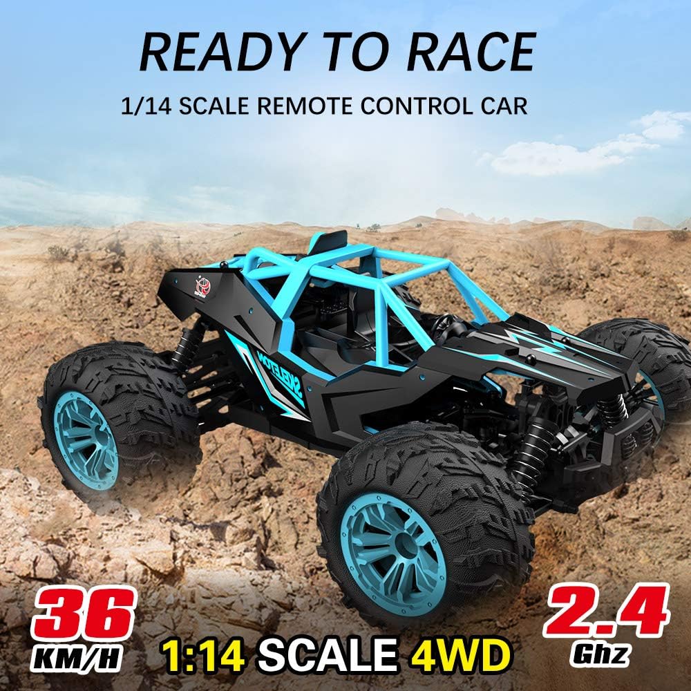 1:14 Scale 2.4Ghz 4WD High Speed Off Road RC Monster Truck Q10369