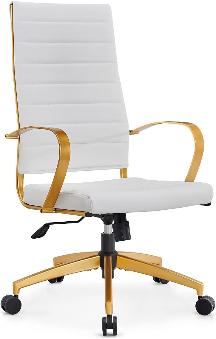 Gold High Back Ergonomic Office Chair with Lumbar Support F40397