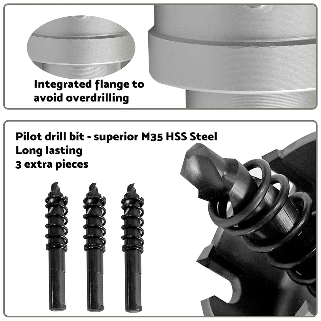 Carbide Hole Saw Kit for Metal, 7 Pcs Q6378