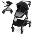 2 in 1 Aluminum Baby Stroller with Reversible Seat, Black A20221