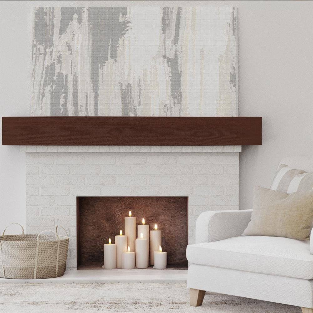 Rough Sawn Faux Wood Fireplace Mantel H475343