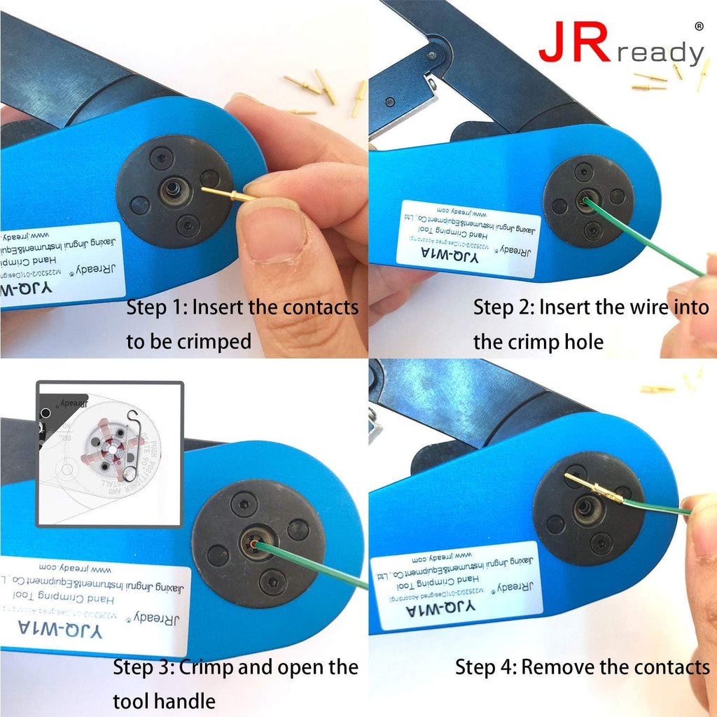 Aviation Hand Crimp Tools Wire Cable Pin Socket Crimper 20-32AWG S8425