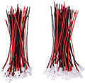30 Pairs 1.25mm 2 Pin Micro Male Female Connector Plug with Red Black Wire Cable 80mm M92114