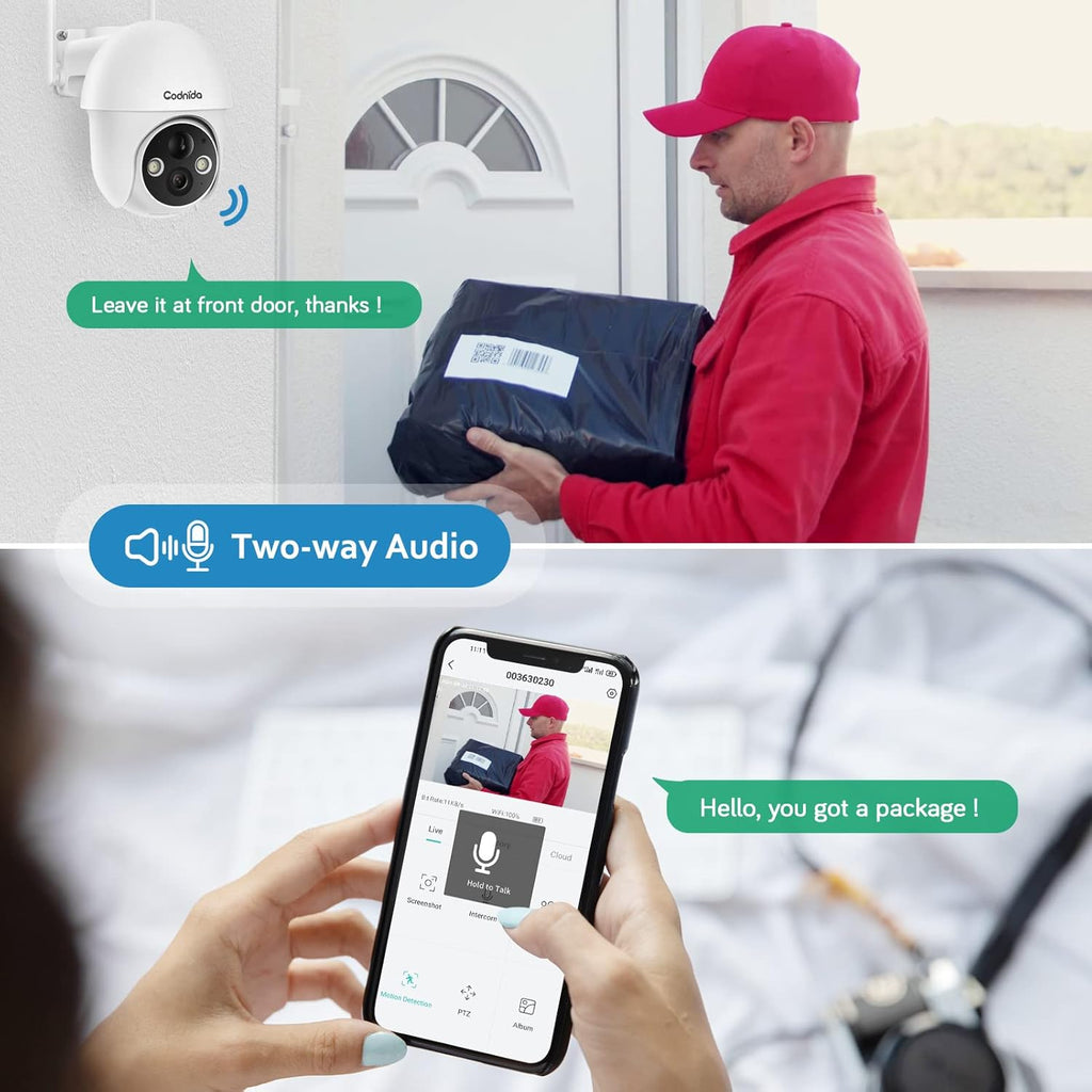 Wireless Outdoor Solar Security Camera with Night Vision I8076