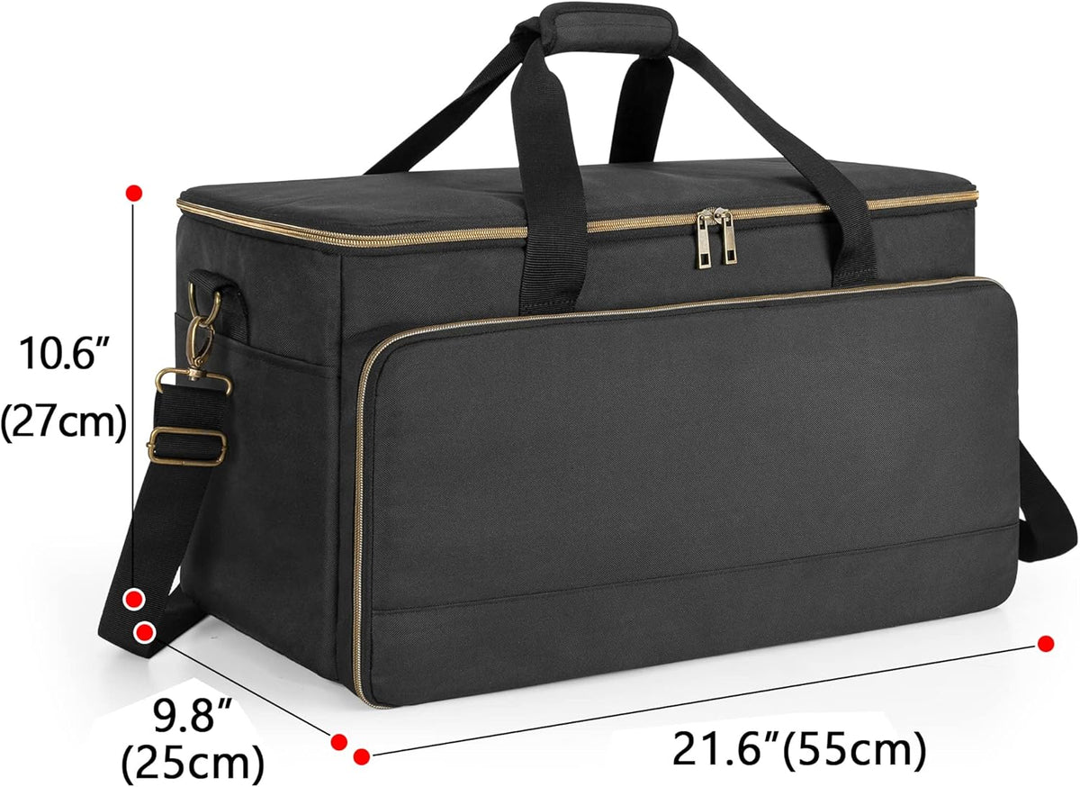 Large Travel DJ Cable File Bag with Detachable Divider and Padded Compartment M69026
