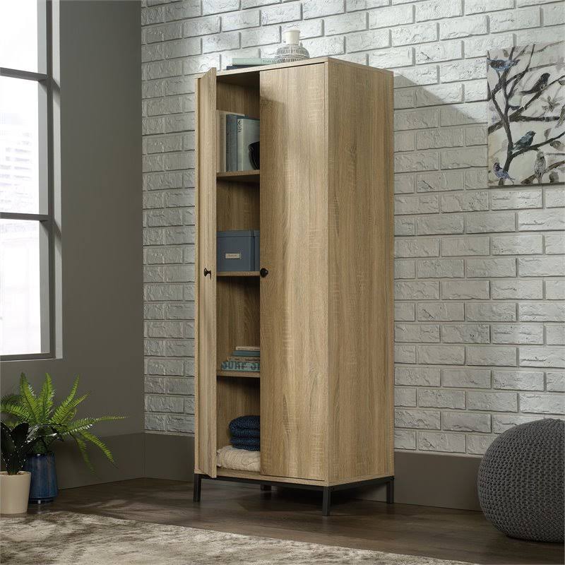 Tall Wood Storage Cabinet J381370