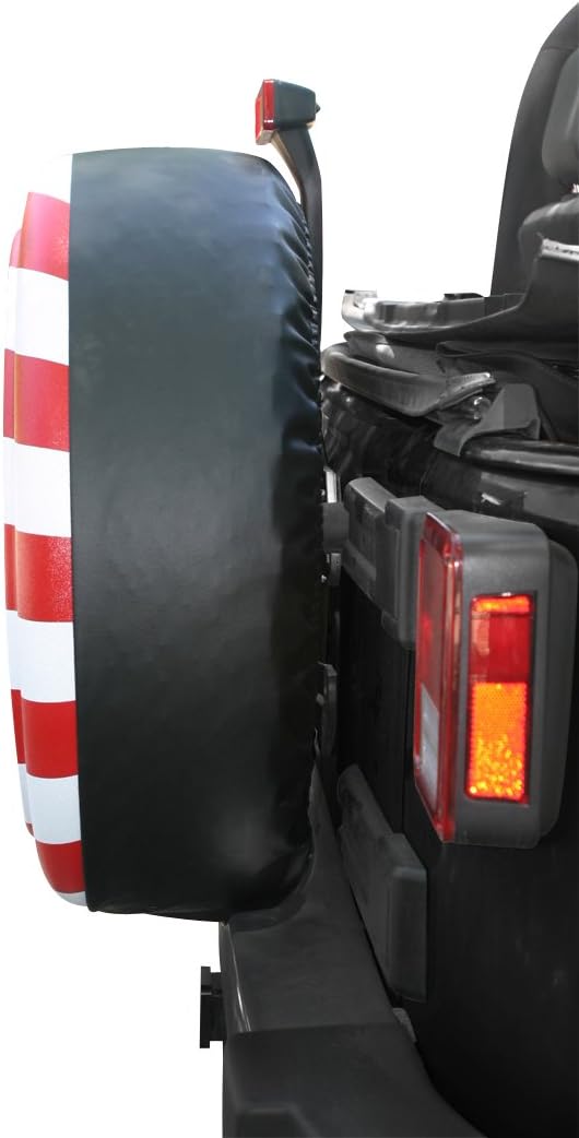 Rigid Tire Cover with American Flag O349673