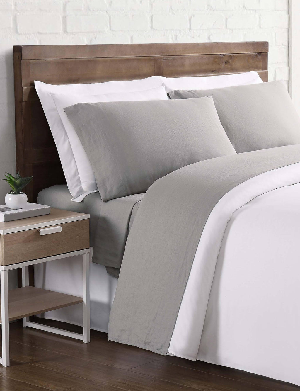 California King Flax Linen Sheet Set P9151