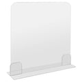 Transparent Acrylic Safety Shield with Platform Base J178145