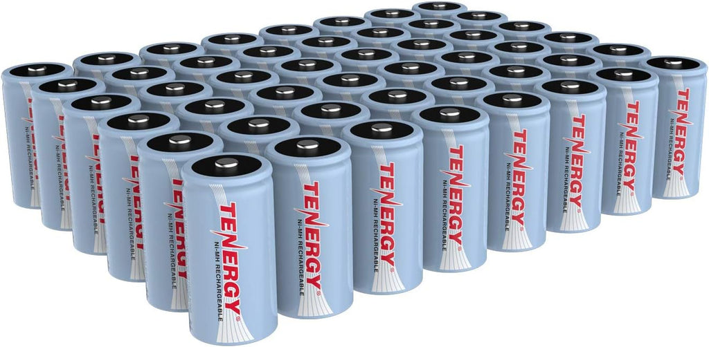 C Size 1.2V 5000mAh NiMH Rechargeable Battery 48 Pack U4229