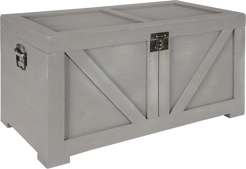 Small Wooden Storage Chest Trunk V748626