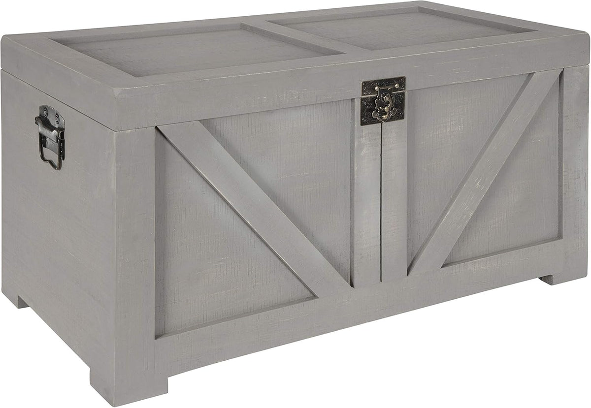Small Wooden Storage Chest Trunk V748626
