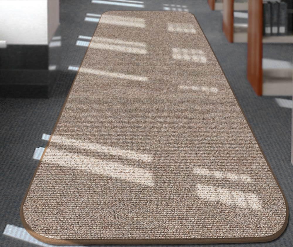 Skid-Resistant Carpet Runner Pebble Beige 12 Feet X 27 Inches K38182