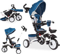 Foldable 6-in-1 Baby Tricycle Blue J737123