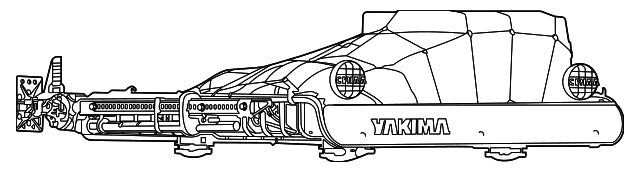Rack-mounted Cargo Basket with Net D8421