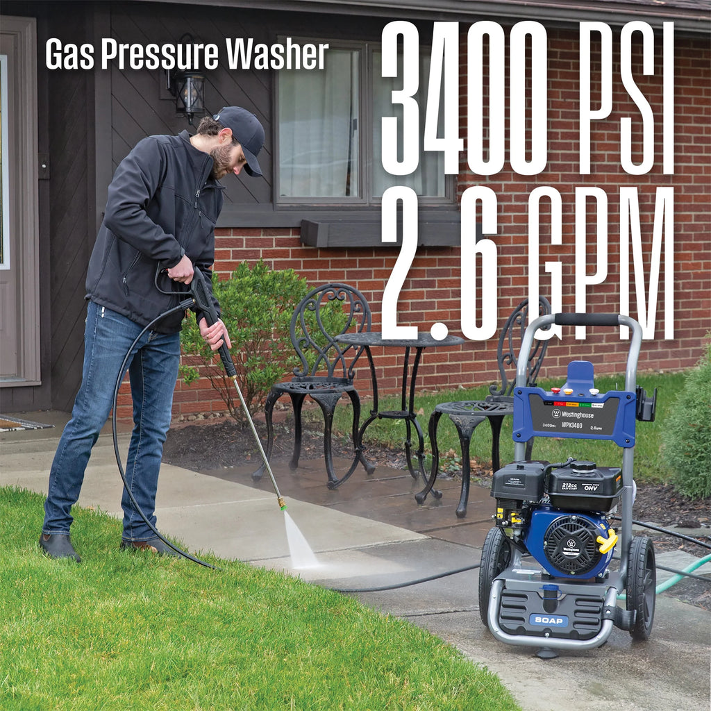 2700-PSI 2.3-GPM Gas Pressure Washer with 4 Nozzles K81391