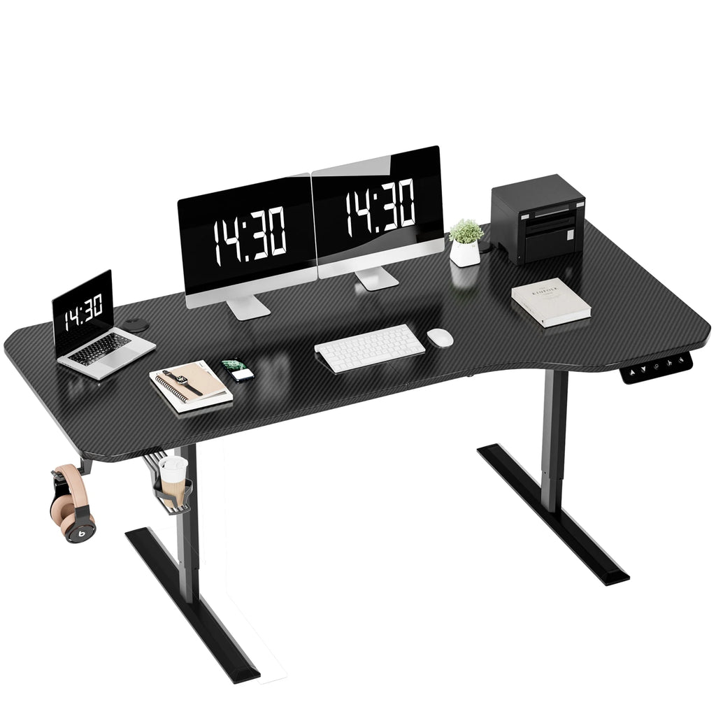 Electric Height Adjustable Standing Desk, 43 inch White V46252