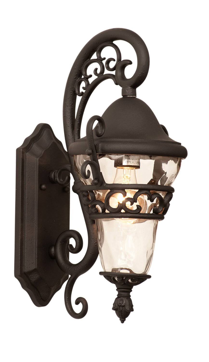 Textured Matte Black Outdoor Wall Bracket T721