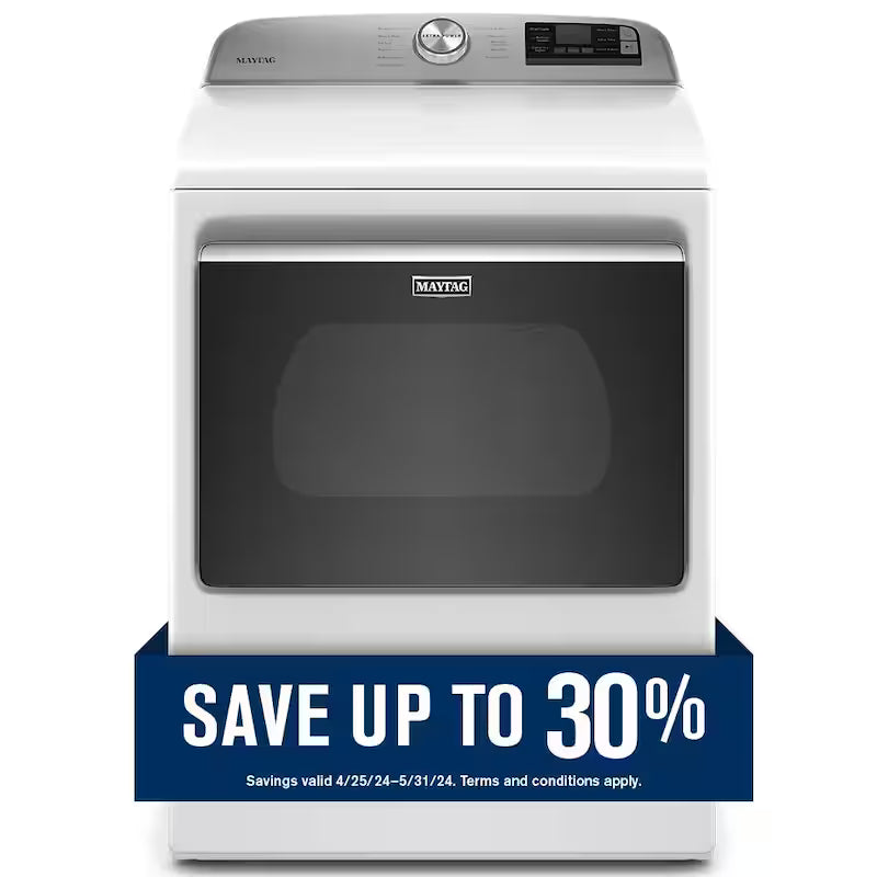 7.4 cu. ft. White Electric Dryer with Hamper Door A999603
