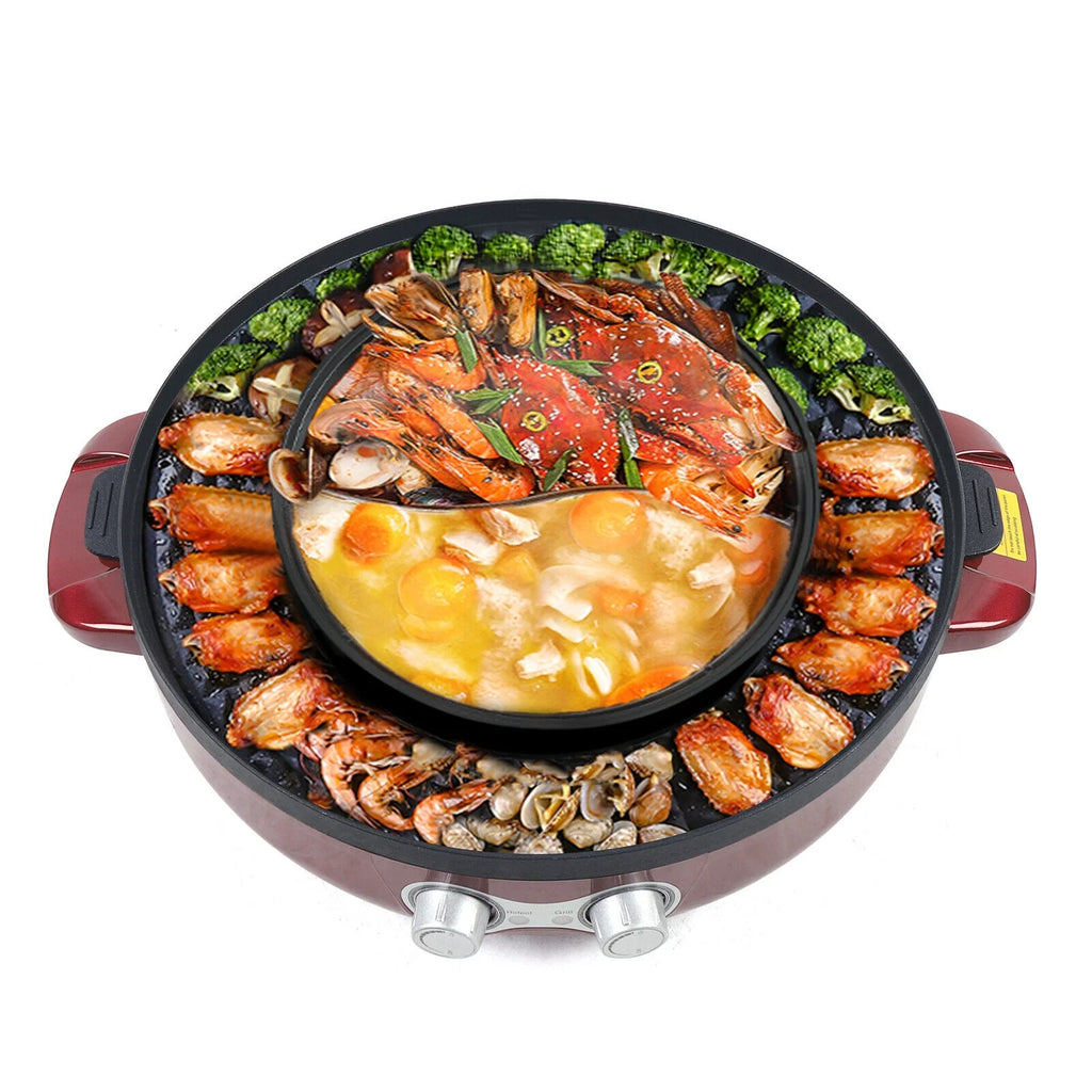 2 In 1 Electric Grill & Hot Pot 2200W O49911
